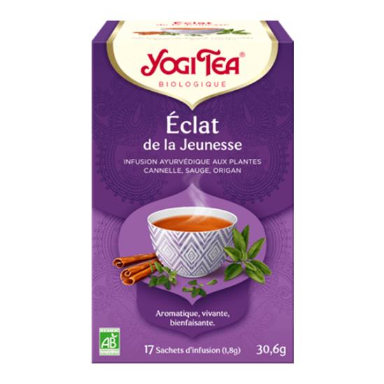 Yogi Tea bio éclat de la jeunesse 17 sachets 30g