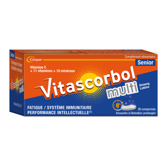 Vitascorbol multi senior 30 comprimés Vitascorbol multi senior 30 comprimés