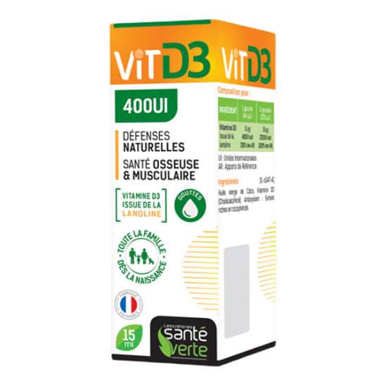 Santé verte vit D3 1000UI 20ml