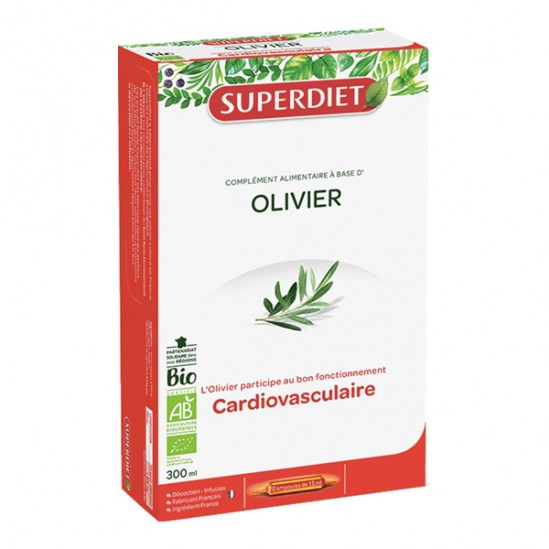 Superdiet Olivier bio complément alimentaire 20 ampoules Superdiet Olivier bio complément alimentaire 20 ampoules