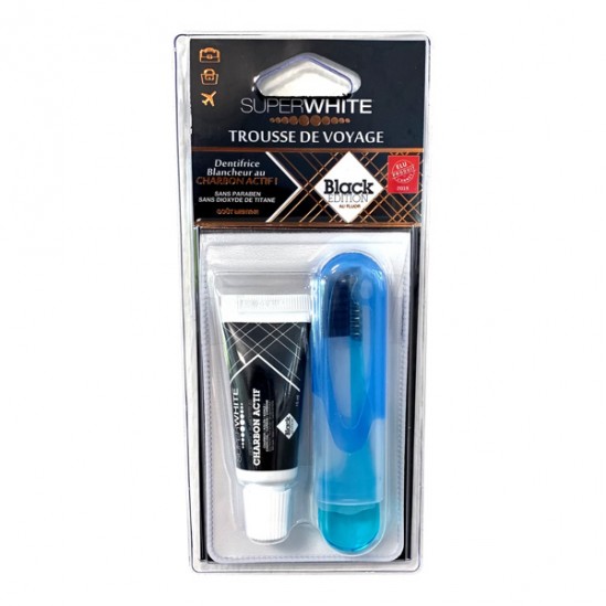 Superwhite black edition trousse de voyage