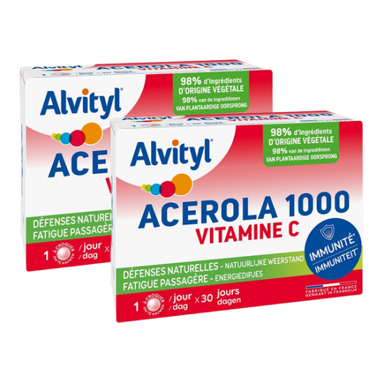 Alvityl acérola 1000 vitamine c 30 comprimés