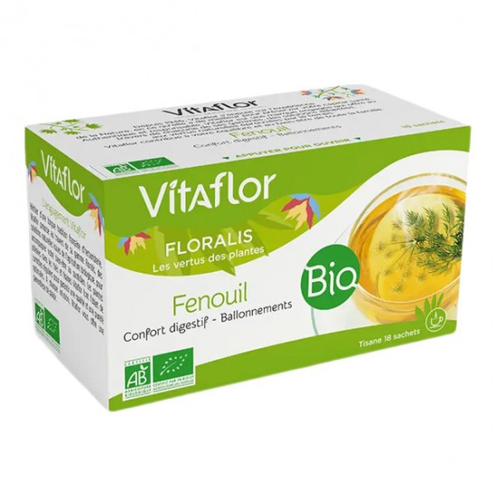 Vitaflor tisane fenouil bio 18 sachets