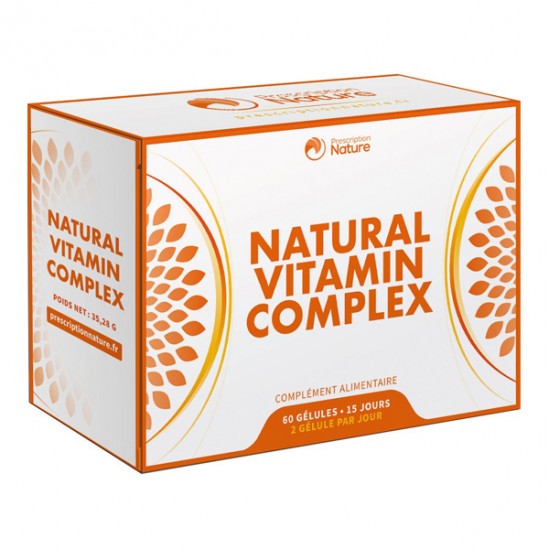 Prescription nature natural vitamin complex 60 gélules