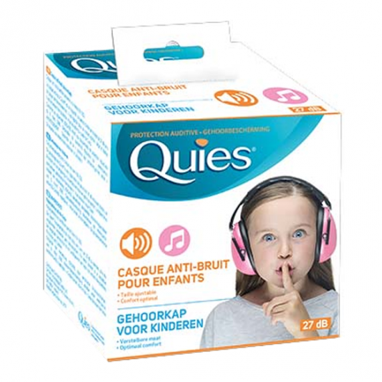 Quies casque anti-bruit pour enfants rose