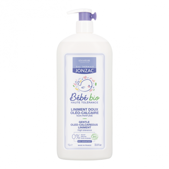 Léa Nature eau thermale jonzac bébé bio liniment doux oléo-calcaire 1L Léa Nature eau thermale jonzac bébé bio liniment doux oléo-calcaire 1L