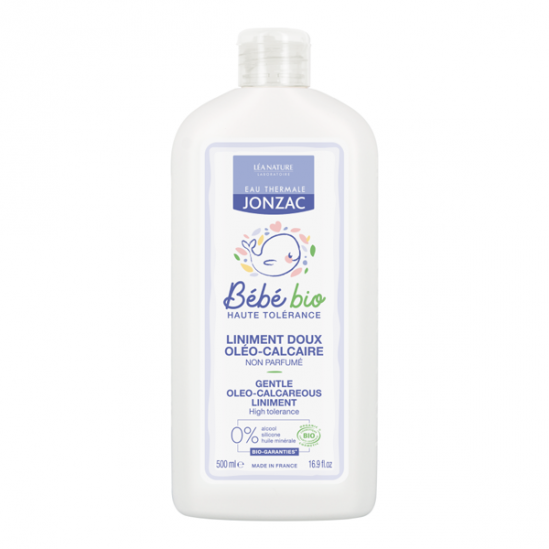 Léa Nature eau thermale jonzac bébé bio liniment doux oléo-calcaire 1L Léa Nature eau thermale jonzac bébé bio liniment doux oléo-calcaire 1L