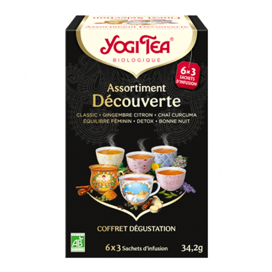 Yogi Tea assortiment découverte 6x3 sachets d'infusion