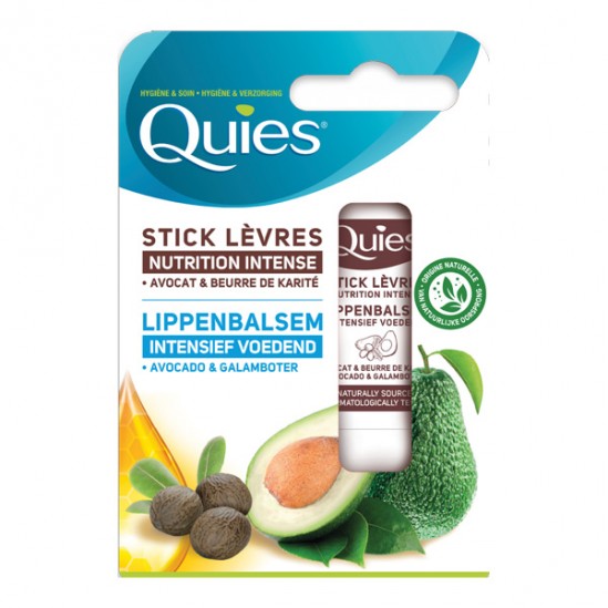 Quies sticks lèvres nutrition intense avocat & beurre de karité 4.5g