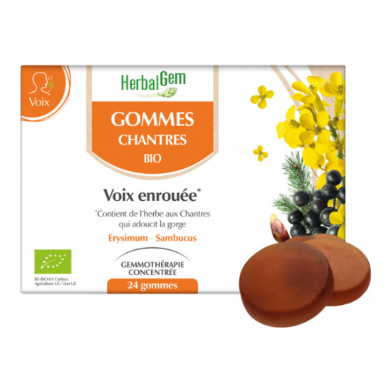 Herbalgem gommes chantres 24 gommes