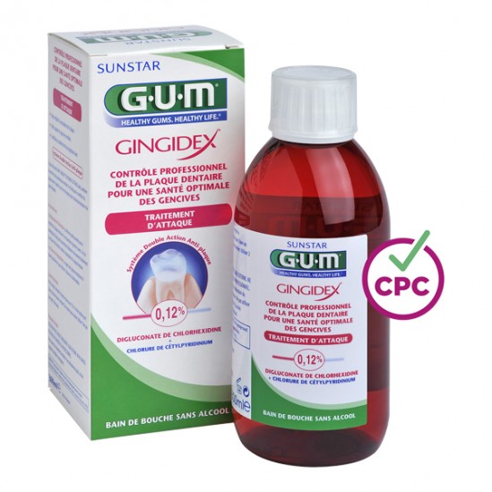 Sunstar gum gingidex 0.12% bain de bouche 300ml Sunstar gum gingidex 0.12% bain de bouche 300ml