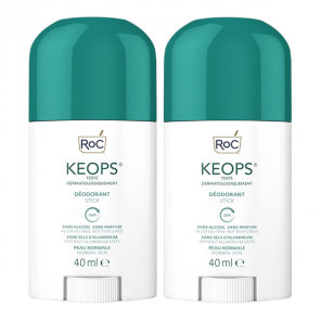 Roc keops desodorante en barra 2x40ml