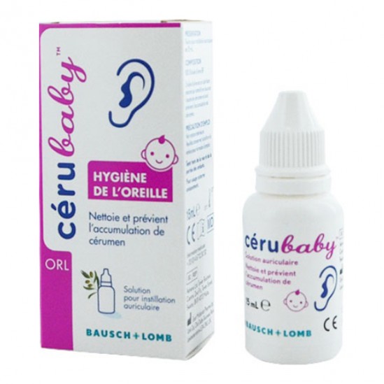 Bausch & Lomb orl cerubaby hygiène de l'oreille 15ml