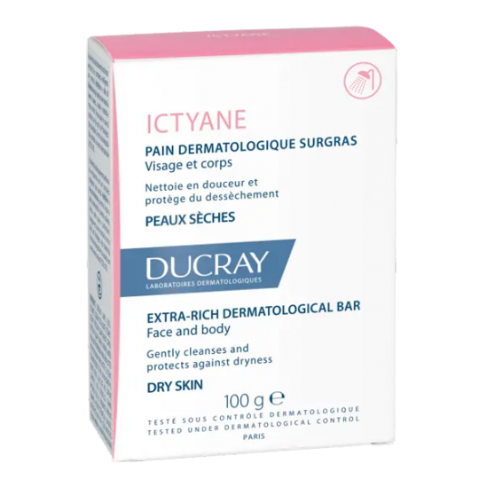 Ducray ictyane pain dermatologique 100g