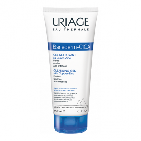 Uriage Bariéderm-Cica gel nettoyant au cuivre-zinc 200ml