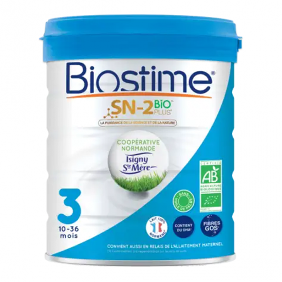 BIOSTIME LAIT BIO 3EME AGE 800G