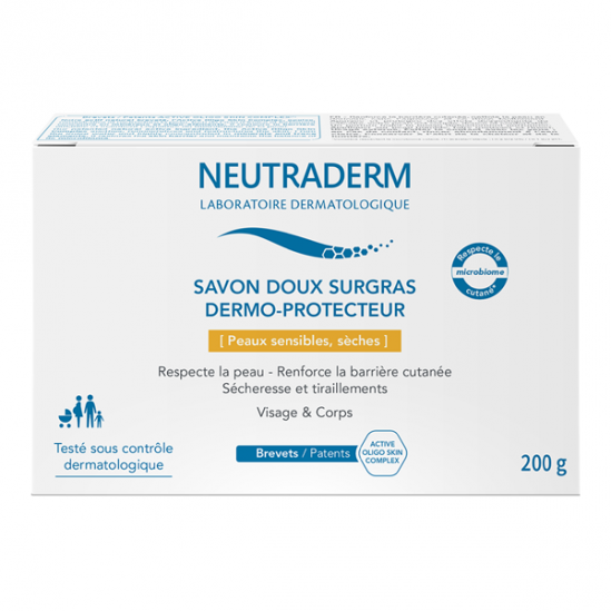 Neutraderm savon doux surgras dermo-protecteur 200g