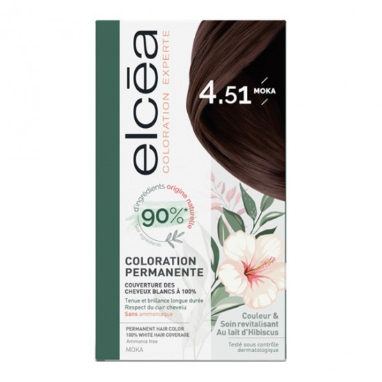 Elcéa coloration experte permanente kit noir bleuté 1.10