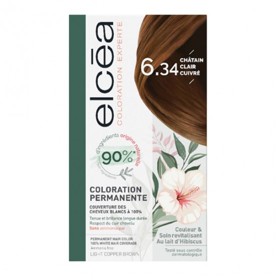 Elcéa coloration experte permanente kit noir bleuté 1.10