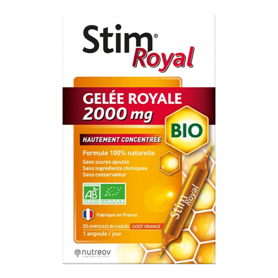 Nutreov stim royal gelée royale 2000mg 20 ampoules Nutreov stim royal gelée royale 2000mg 20 ampoules