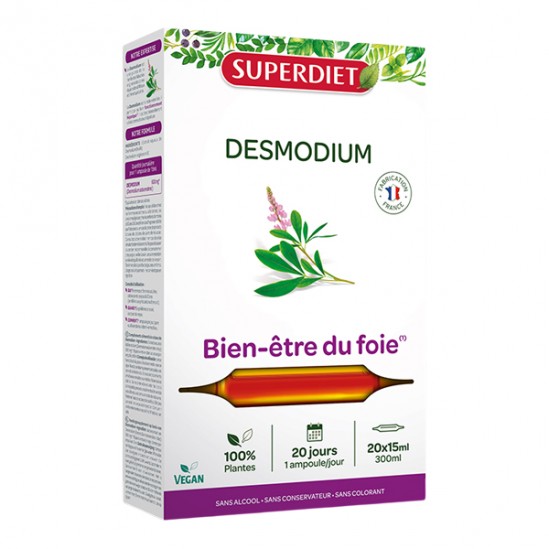SUPERDIET DESMODIUM 20 AMP 15ML