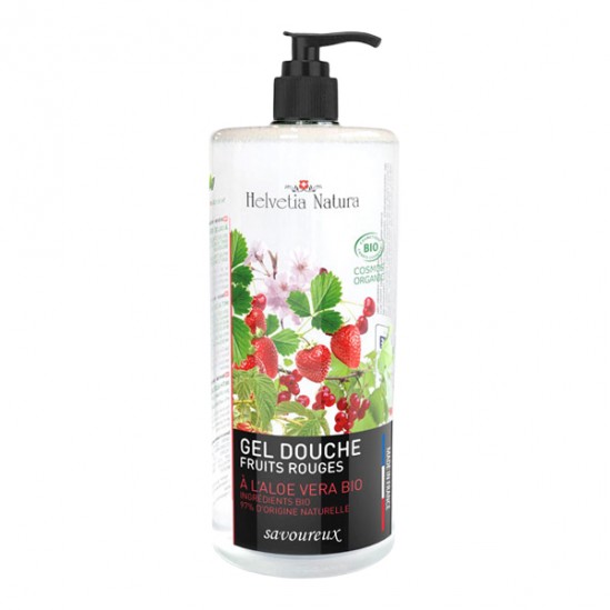 Helvetia Natura Gel douche aloe vera fruits rouges 1l