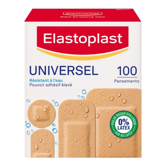Elastoplast Universel résistant à l'eau 100 pansements