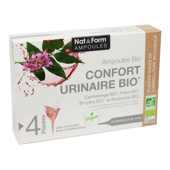 Nat&Form Confort urinaire bio 20 ampoules