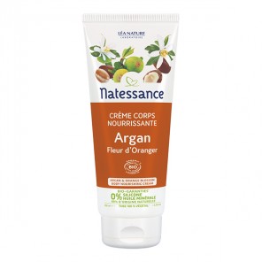 Natessance Crème corps nourrissante argan fleur d'oranger 200ml