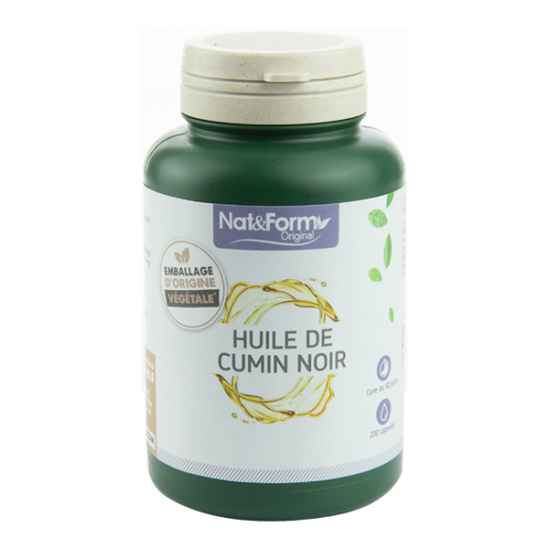 Nat&Form Huile de cumin noir 200 capsules