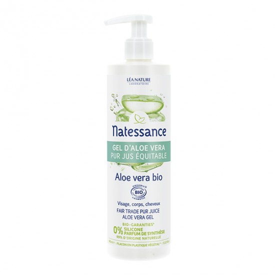 Natessance Gel d'aloe vera pur jus équitable bio 400ml