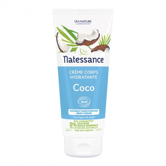 Natessance Crème corps hydratante coco 200ml