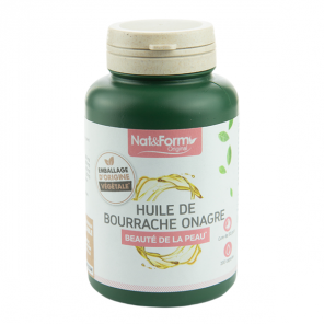 Nat&Form huile de bourrache onagre 200 gélules