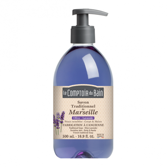 Le Comptoir du Bain savon de Marseille citron menthe 500ml