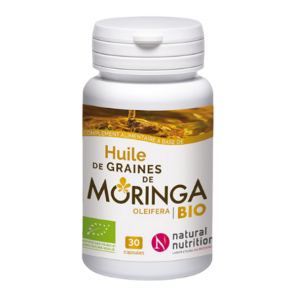Natural nutrition Moringa huile bio 30 capsules