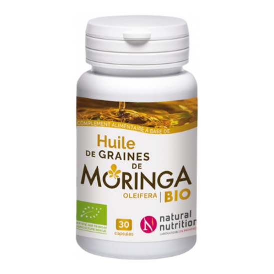 Natural nutrition Moringa huile bio 30 capsules