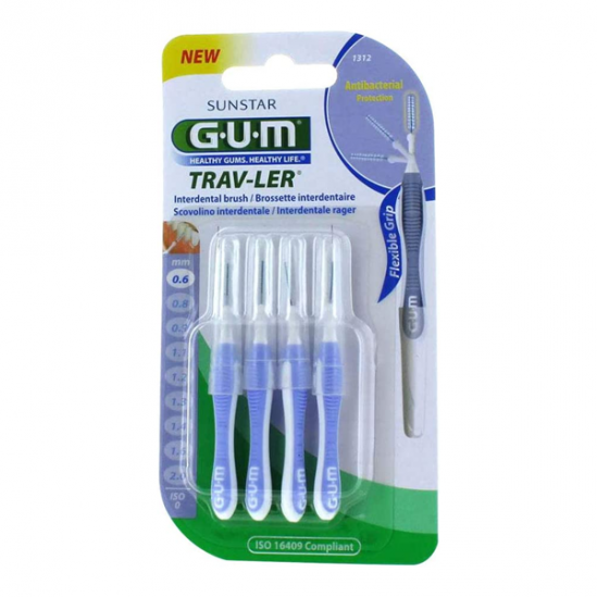 Gum Trav-Ler brossette interdentaire 0,6 mm 4 unités