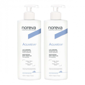 Noreva Lait corporel hydratant 24h Lot de 2 x 400ml