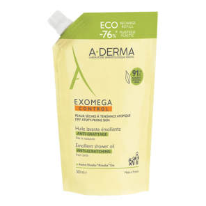 A-Derma Exomega Control huile lavante émolliente éco recharge 500ml