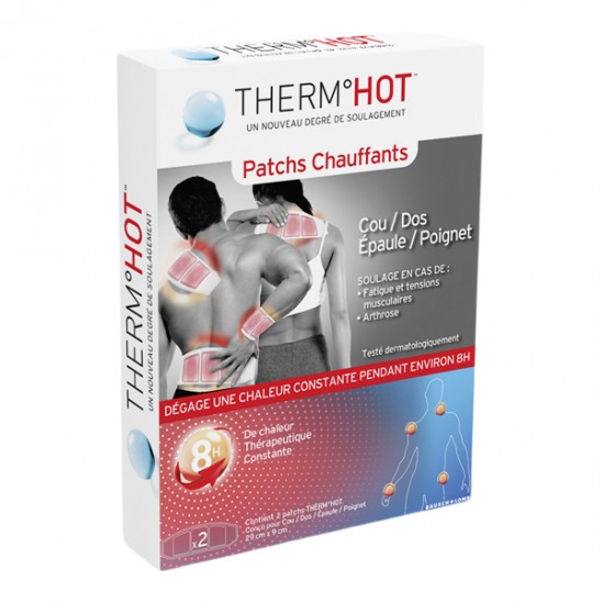 Bausch & Lomb ThermHot patchs chauffants cou dos épaule poignet