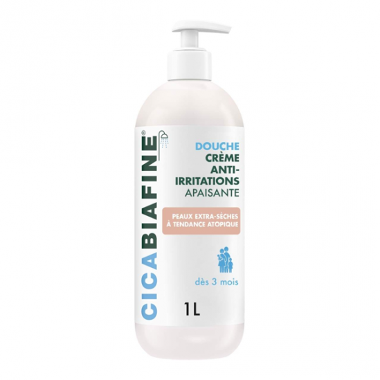 Cicabiafine Douche crème anti-irritations apaisante 1L