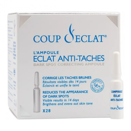 Coup d'éclat 28 ampoules éclat anti-taches