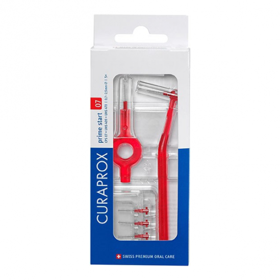 Curaprox CPS 07 Prime start 5 brossettes interdentaires + manche