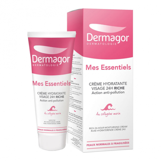 Dermagor Mes Essentiels crème hydratante visage 24h riche 40ml