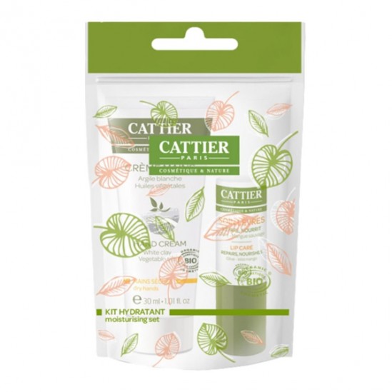 Cattier Kit hydratant bio duo lèvres et mains