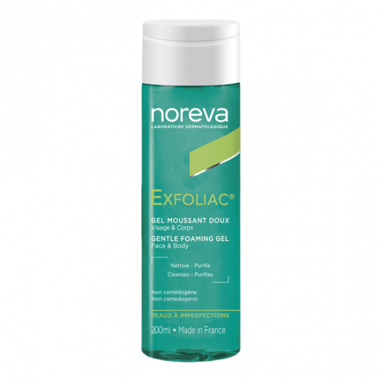 Noreva Exfoliac gel moussant doux 200ml