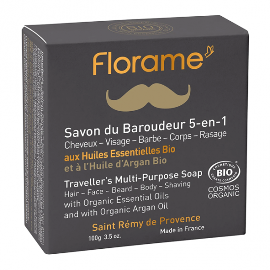 Florame Homme savon du Baroudeur 5 en 1 bio 100gr