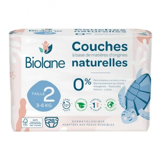 Biolane couche écologiques taille 2 - 3 à 6kg