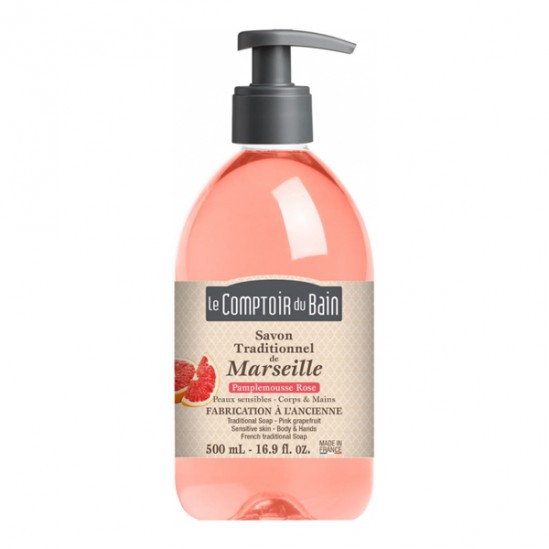 Le Comptoir du Bain savon de Marseille pamplemousse rose 500ml