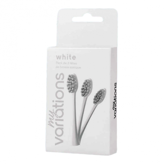 My Variations pack de 3 têtes de brosse sonique blanches